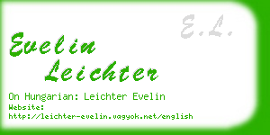 evelin leichter business card